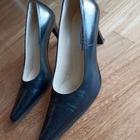 Scarpe donna con tacco n. 37 vero cuoio