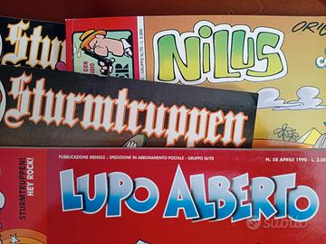 VECCHI FUMETTI STURMTRUPPEN LUPO ALBERTO NILUS