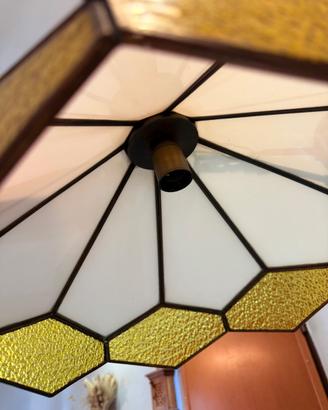Lampadario vintage anni 70/80 in vetro Murano