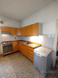 Cucina angolare con elettrodomestici