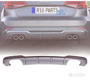 DIFFUSORE AUDI A3 HATCHBACK 17-20 LOOK S3