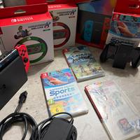 Nintendo switch con accessori