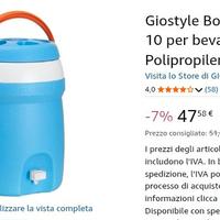Giostyle o Gio style Fiesta bottiglia contenitore 
