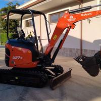 MINIESCAVATORE KUBOTA U27-4 PARI AL NUOVO