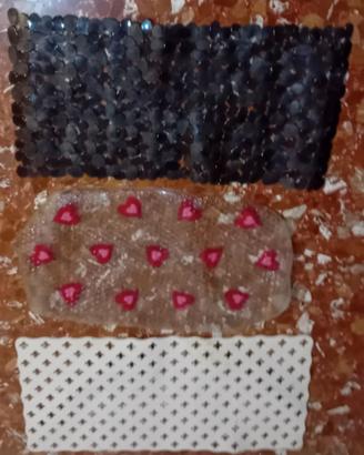 3 tappetini antiscivolo per doccia