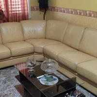 Divano-letto Chateau d'Ax in pelle vera
