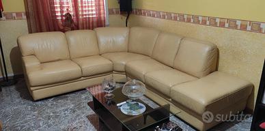 Divano-letto Chateau d'Ax in pelle vera