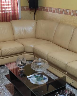 Divano-letto Chateau d'Ax in pelle vera