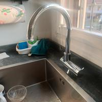 rubinetto cucina a tre vie e reclinabile 