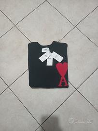 Maglione Ami Nero Nuovo Mai indossato