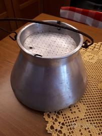 Secchiello cola latte vintage alluminio