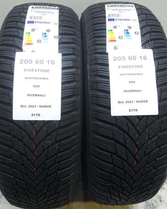 2 GOMME 205 60 16 FIRESTONE A2170