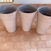 3 Vasi colore tortora
