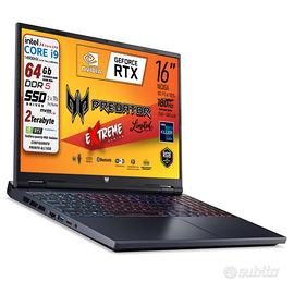 pc portatile gaming Predator i9 14Th 64Gb RTX4060