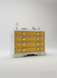 Cassettiera cameretta bambini in legno massello