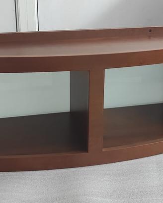 Vetrine sospese in legno con retro in vetro