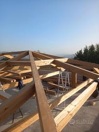 tetti in legno lamellare