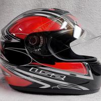 Casco Integrale Donna Taglia XS "LS2" Nero/Rosso