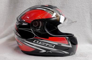 Casco Integrale Donna Taglia XS "LS2" Nero/Rosso