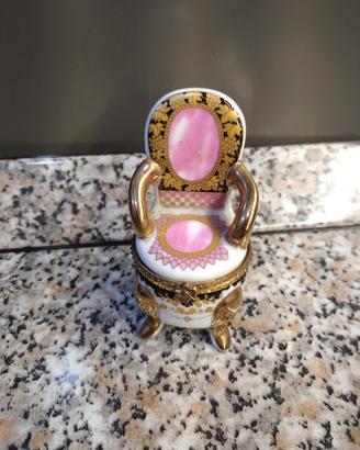 mini portagioie/portapillole vintage a forma di se