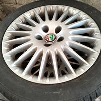 4 cerchi in lega alfa romeo gommati