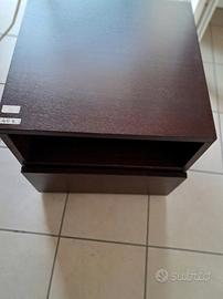 2 comodini venghè + Tenda gialla Ikea 