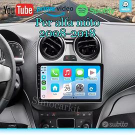 Autoradio Android CarPlay per Alfa MiTo 2008-2018