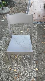 Sedia da esterno in polipropilene