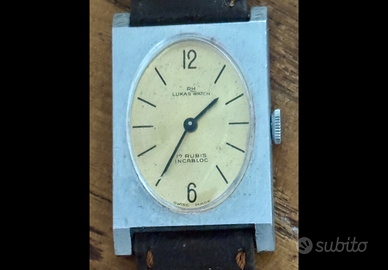 Orologio vintage da collezione lotto cassa metallo