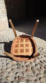 n.6 sedie anni 50/60 originali con iuta e cinghie 