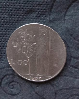 100 lire moneta 1957