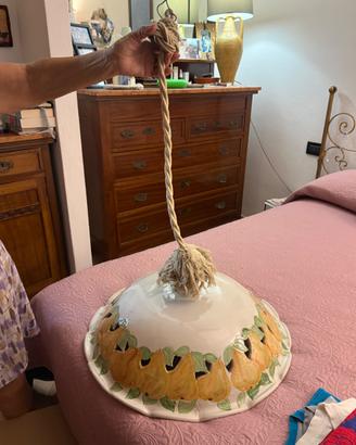 Lampadario in ceramia fatto a mano