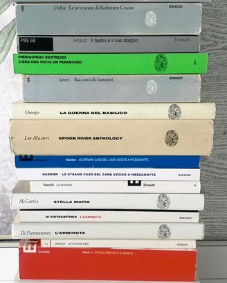 21 libri edizioni Einaudi