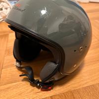 Casco moto semi integrale verde S