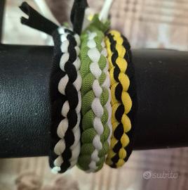  3 braccialetti intrecciati 