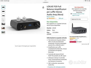 Ampli valvolare Loxjie  p20 come nuovo