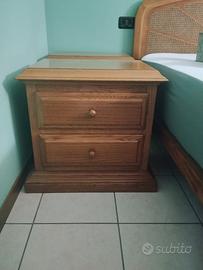 Coppia comodini rovere
