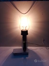 Lampada A Muro In Ferro Battuto Con Coppiglia In V