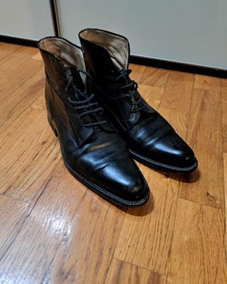 Stivaletto pelle nera