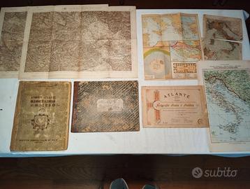 Lotto Atlanti e Cartine Geografiche vintage