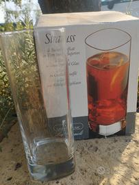 set 4 bicchieri Bormioli 'Strauss' vintage vetro s