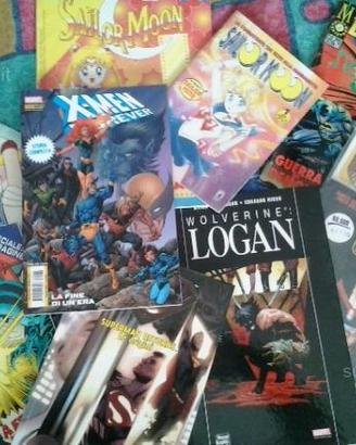 Fumetti marvel, dc, sailor moon