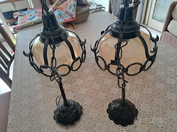 Lampadari in ferro battuto