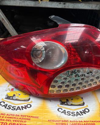 FARO POSTERIORE SINISTRO PEUGEOT 206 PLUS ANNO:200