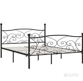 Struttura letto matrimoniale in metallo 200x200