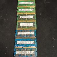 Memoria PC3L, DDR3, banchi da 4gbyte ciascuno.