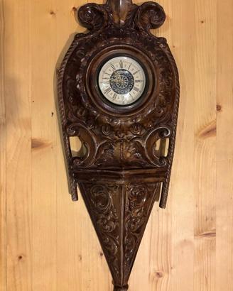 Orologio da parete Mercedes anni 60 in pietra