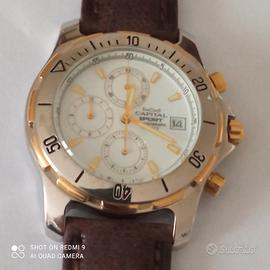 Capital chronograph orologio al quarzo nuovo