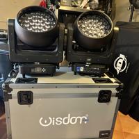 Coppia led zoom moving 37x25w