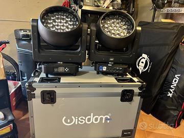 Coppia led zoom moving 37x25w